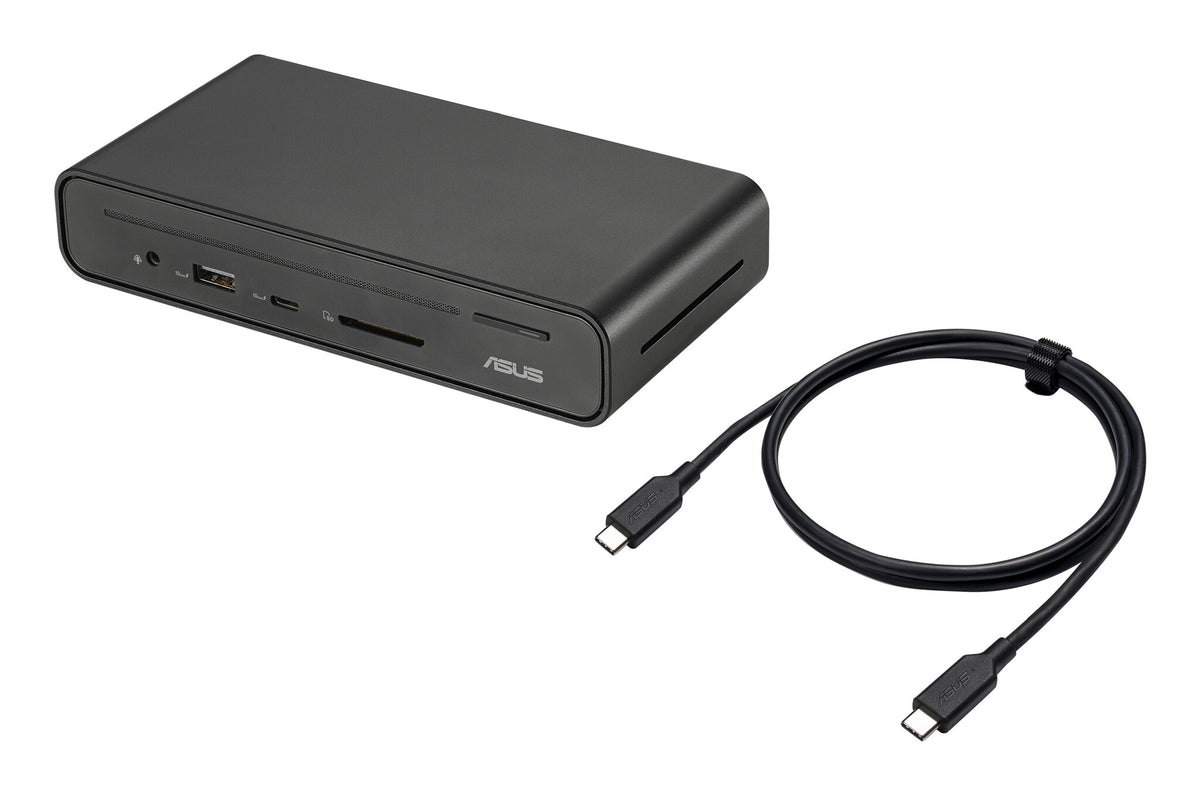 ASUS Triple Display USB-C Dock Duo DC301 Ledningsført Sort