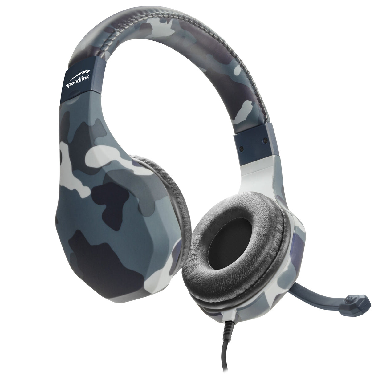 SPEEDLINK RAIDOR Headset Ledningsført Spil Blå