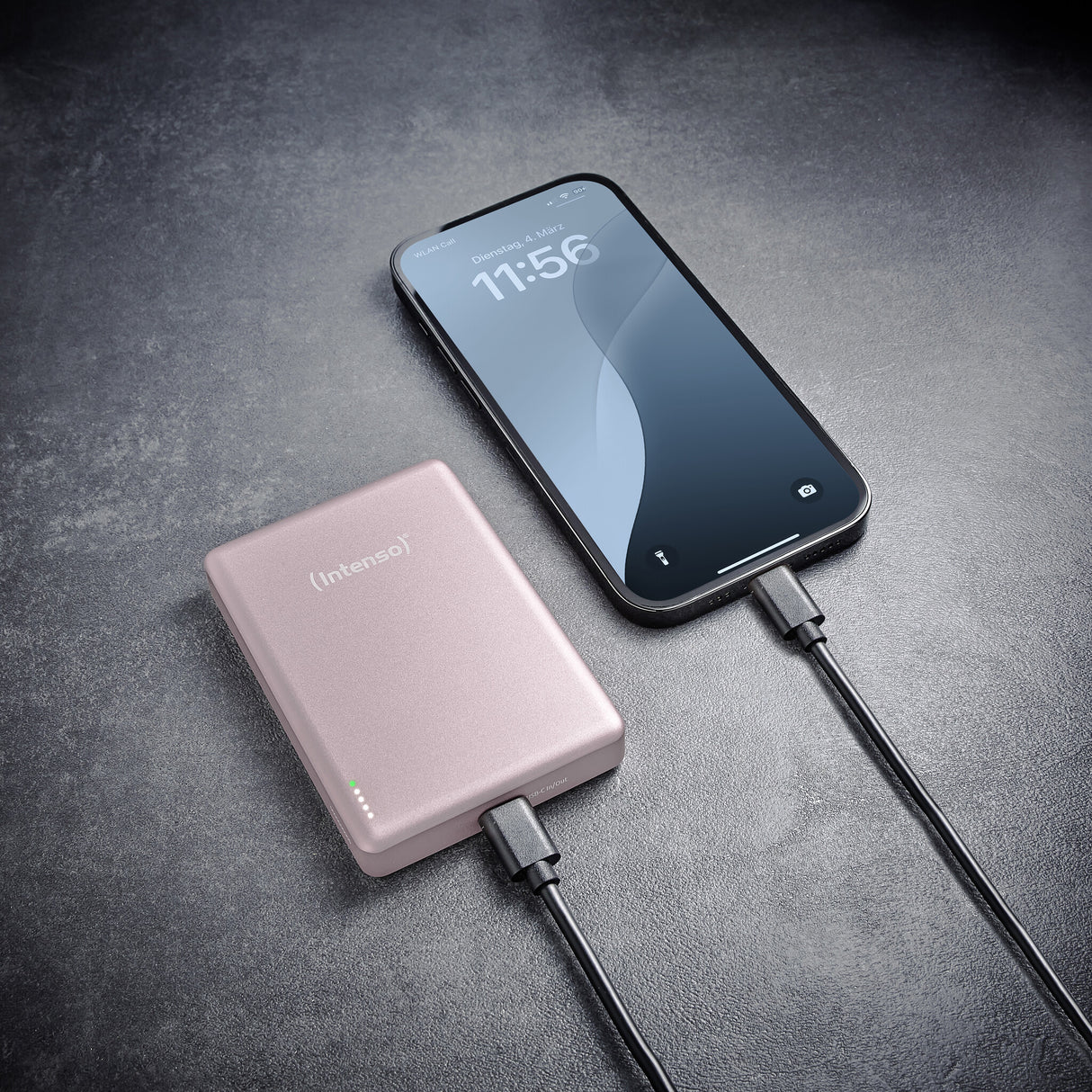 Intenso MW10000 Lithium polymer (LiPo) 10000 mAh Trådløs opladning Rose