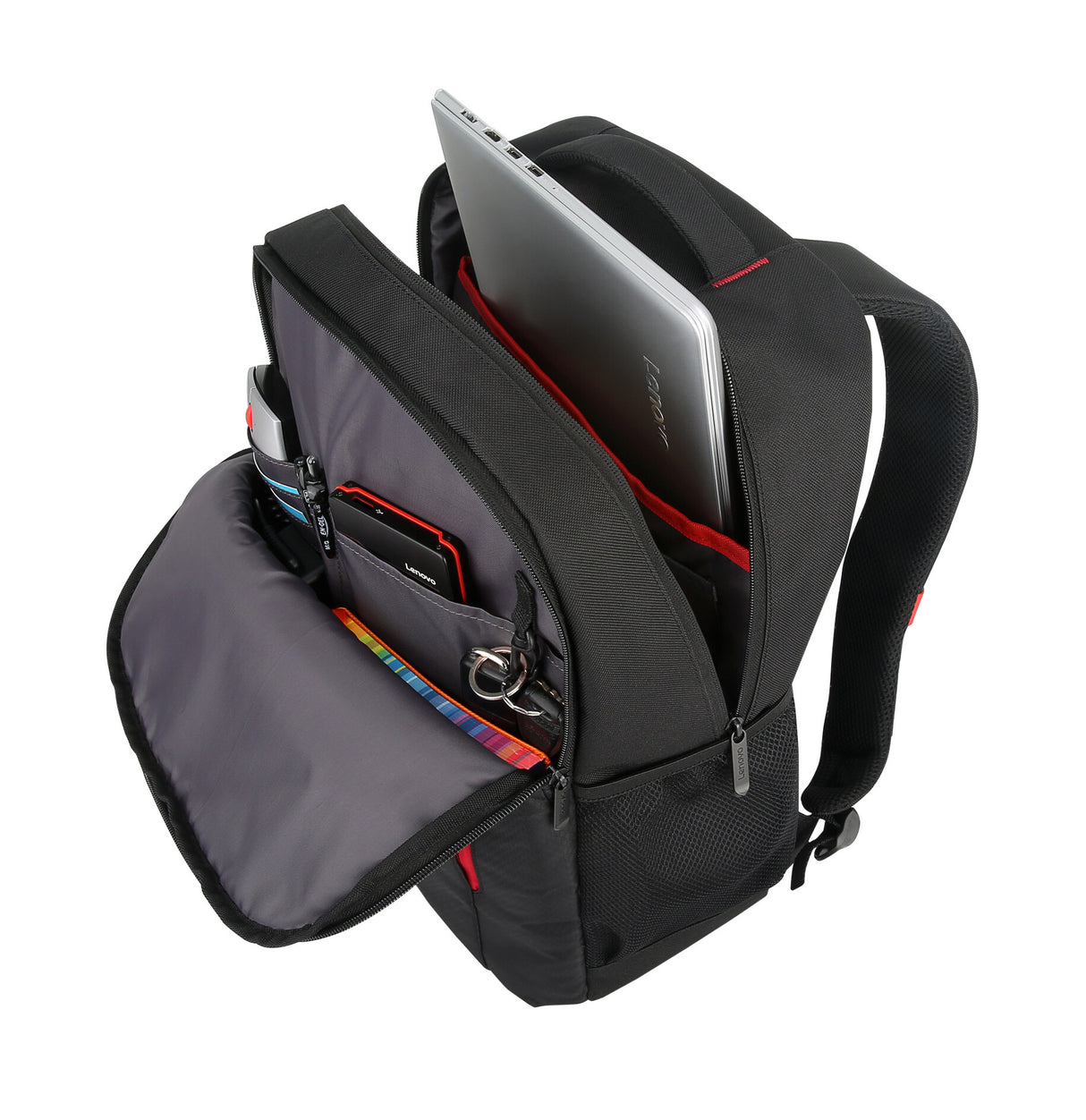 Lenovo B515 39,6 cm (15.6") Rygsæk Sort, Rød