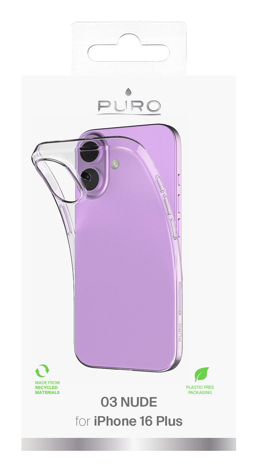 PURO 0.3 Nude mobiltelefon etui 17 cm (6.7") Cover Transparent