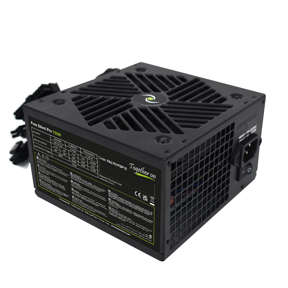 Tecnoware FAL751FSP12 enhed til strømforsyning 750 W 24-pin ATX ATX Sort