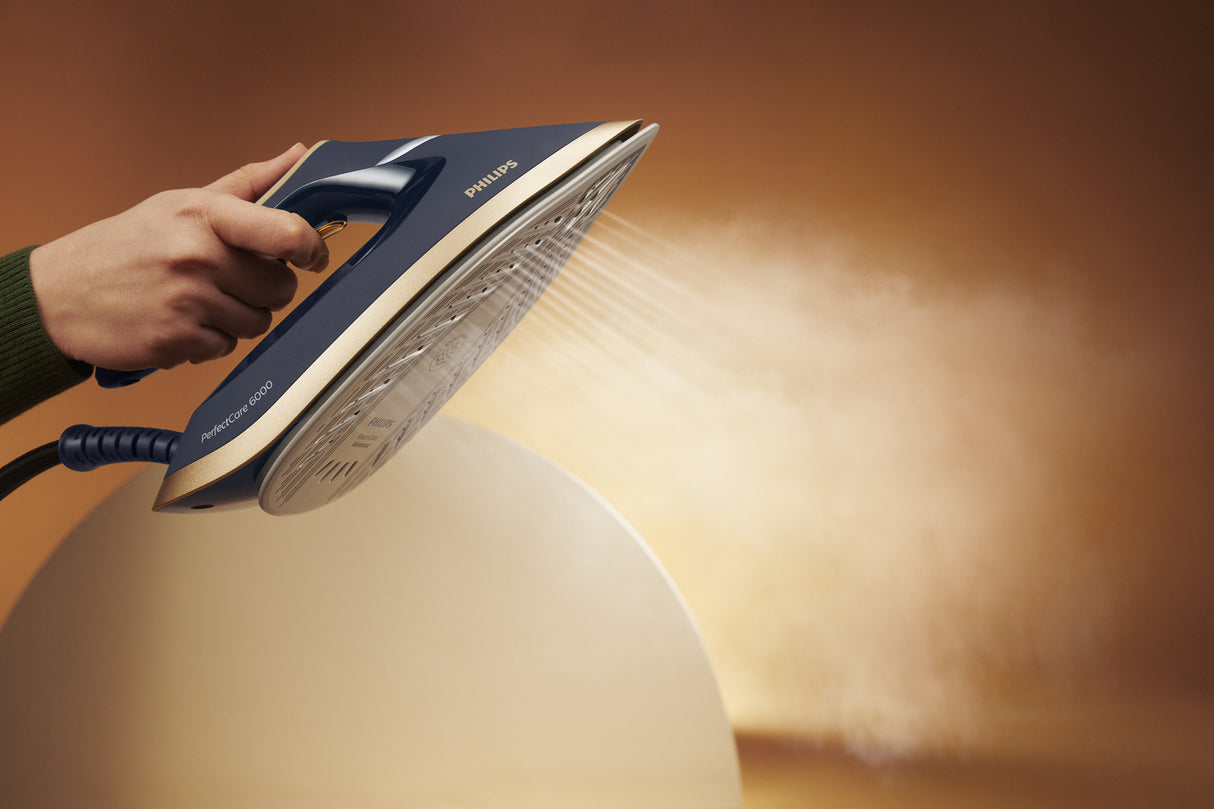 Philips PSG6066/20 Dampstrygning station 2400 W 1,8 L SteamGlide Advanced Blå, Guld