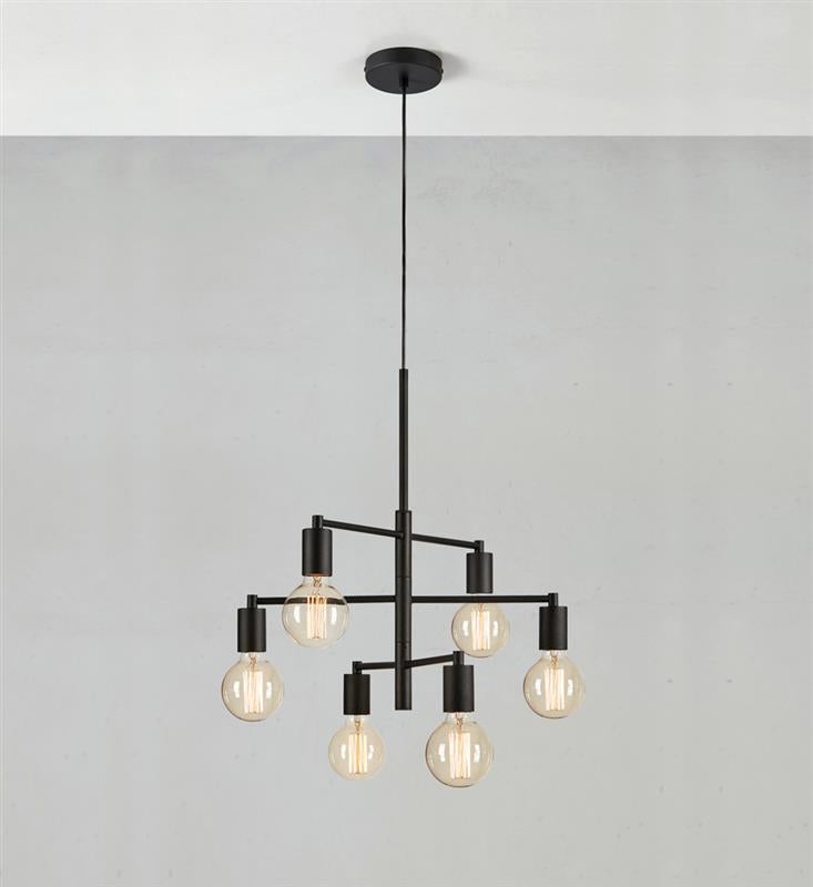 Markslöjd Cielo 6L black lysekrone