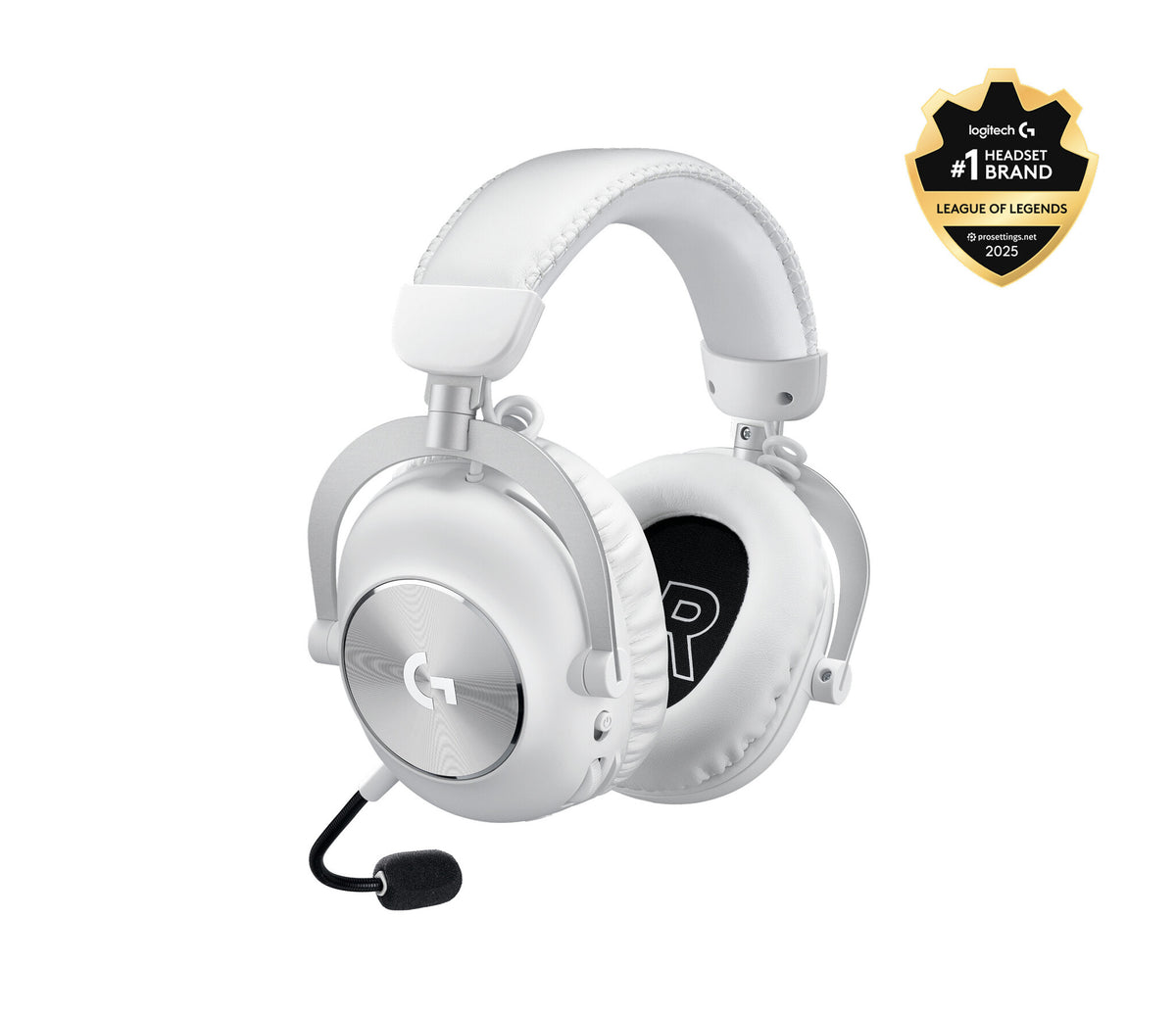 Logitech G 981-001269 headphones/headset Wireless Head-band Gaming Bluetooth White