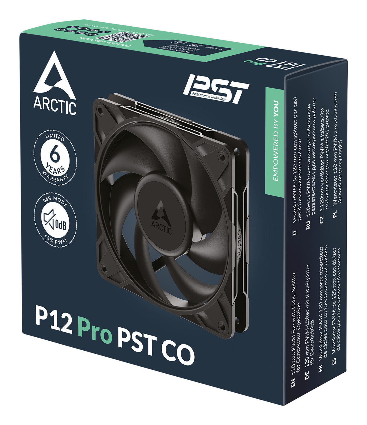 ARCTIC Freezer P12 Pro PST CO Computerkabinet Ventilator 12 cm Sort 1 stk