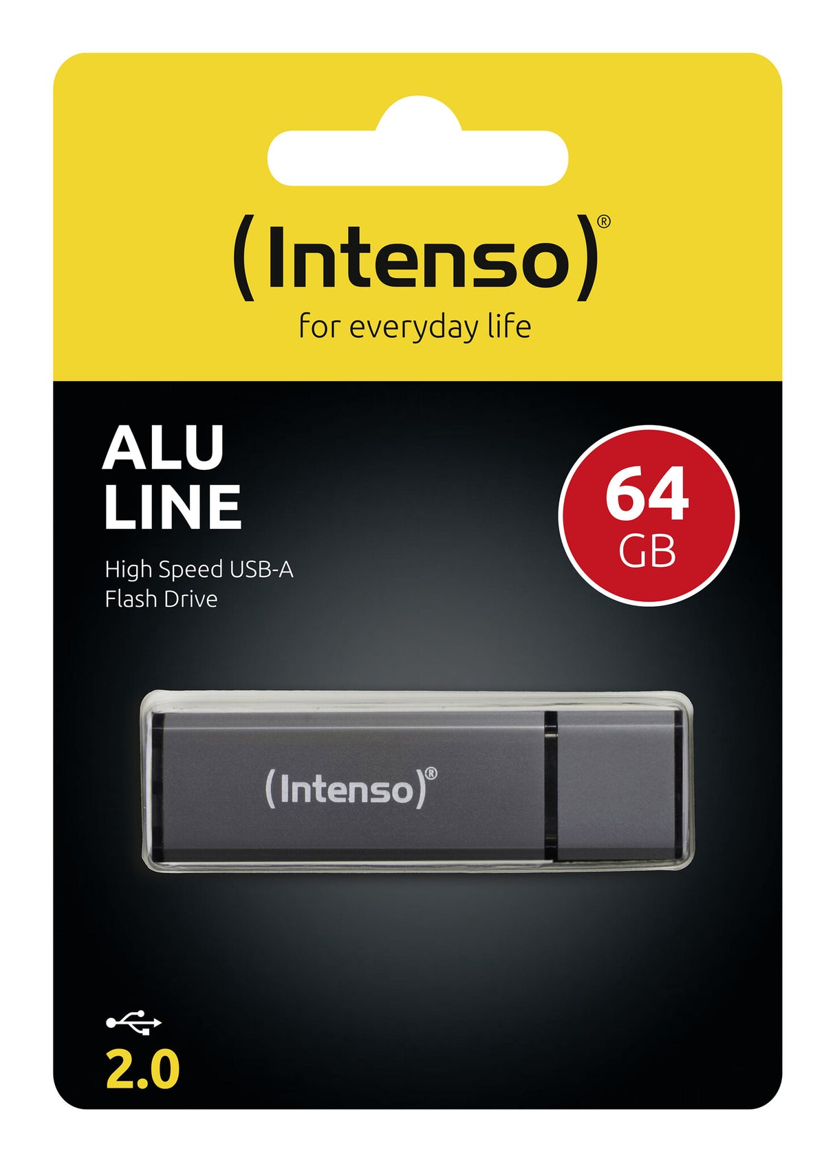 Intenso Alu Line USB-nøgle 64 GB USB Type-A 2.0 Anthracit