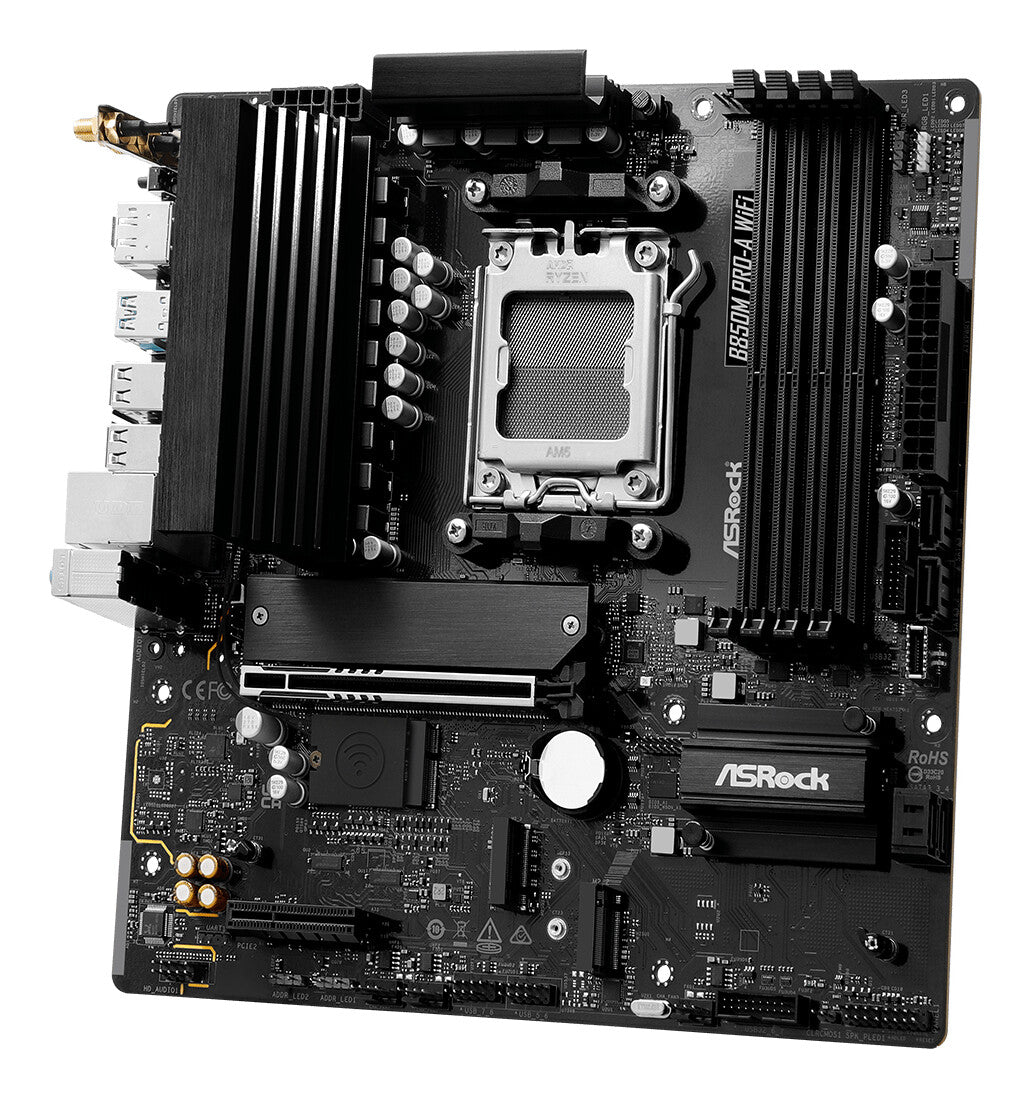 Asrock B850M Pro-A WiFi AMD B850 Sokkel AM5 micro ATX