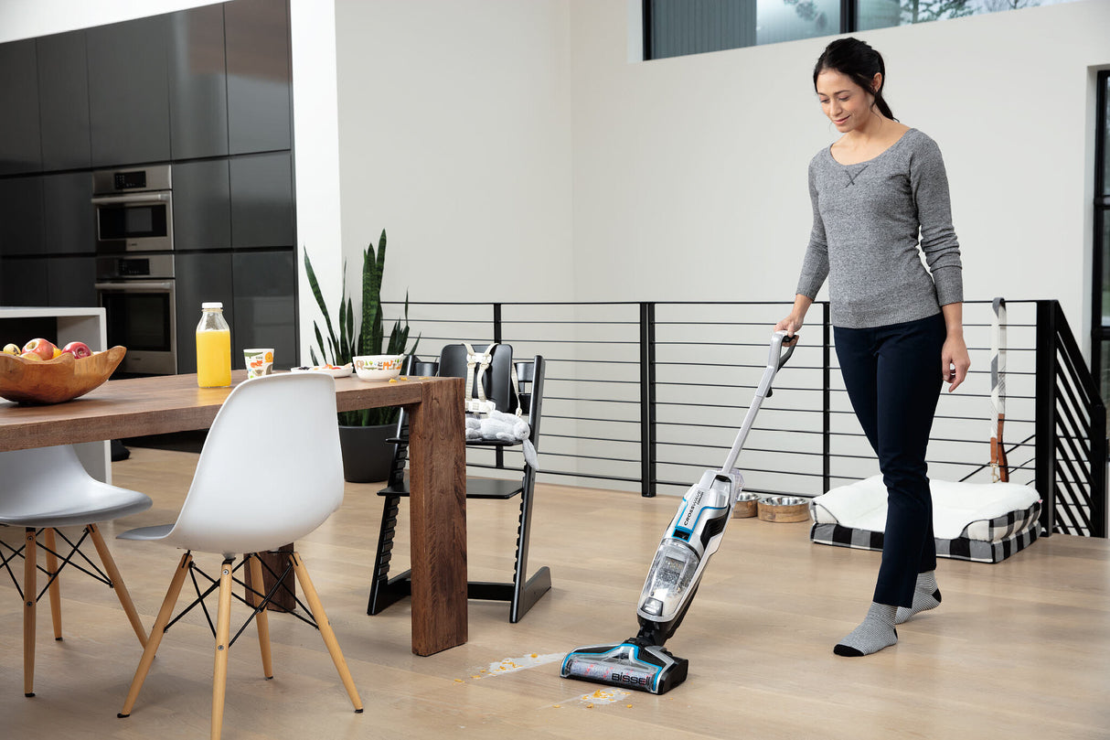 Bissell 2582Q stav støvsuger & elektrisk kost Stående vakuum Batteri Tør&våd Poseløs 250 W Sort, Blå, Sølv