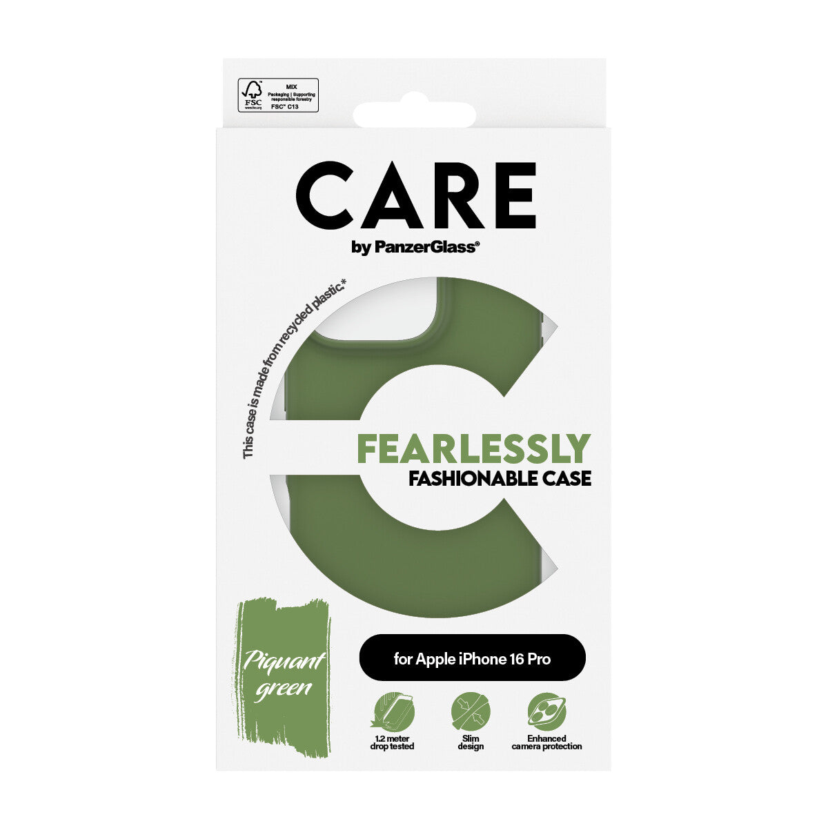 PanzerGlass CARE™ by ® Case Grøn iPhone 16 Pro