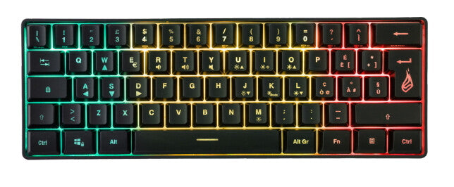 SureFire KingPin X1 tastatur Spil USB QWERTY Nordisk Sort