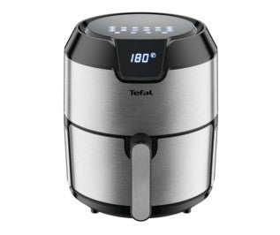 Tefal Easy Fry EY401D Enkelt 4,2 L Enkeltstående 1500 W Varmluftsteger Sort, Rustfrit stål