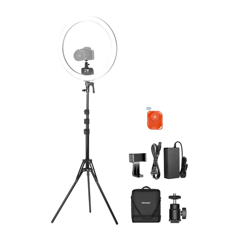 Neewer SRP18C 17cm Selfie Kit med Rund LED Telefon Lys