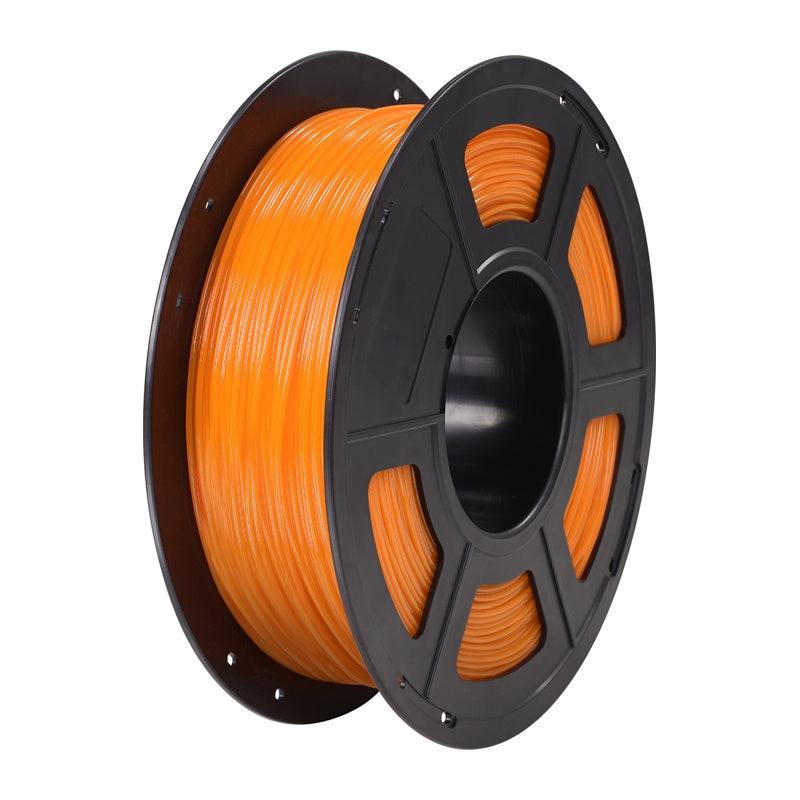 TPU-filamenter af enhver kubikform (gennemsigtige orange) 1 kg
