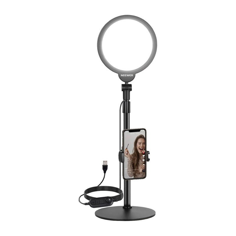 Neewer R06 18cm Runde LED-telefon Selfie Kit