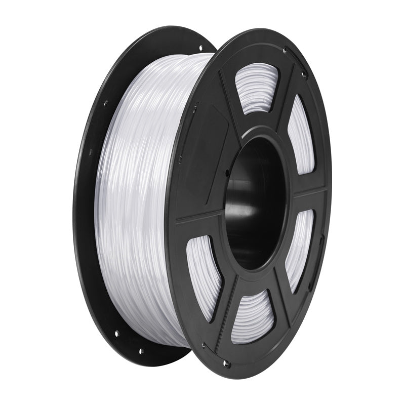 TPU-filament af enhver kubikform (mælkehvid) 1 kg