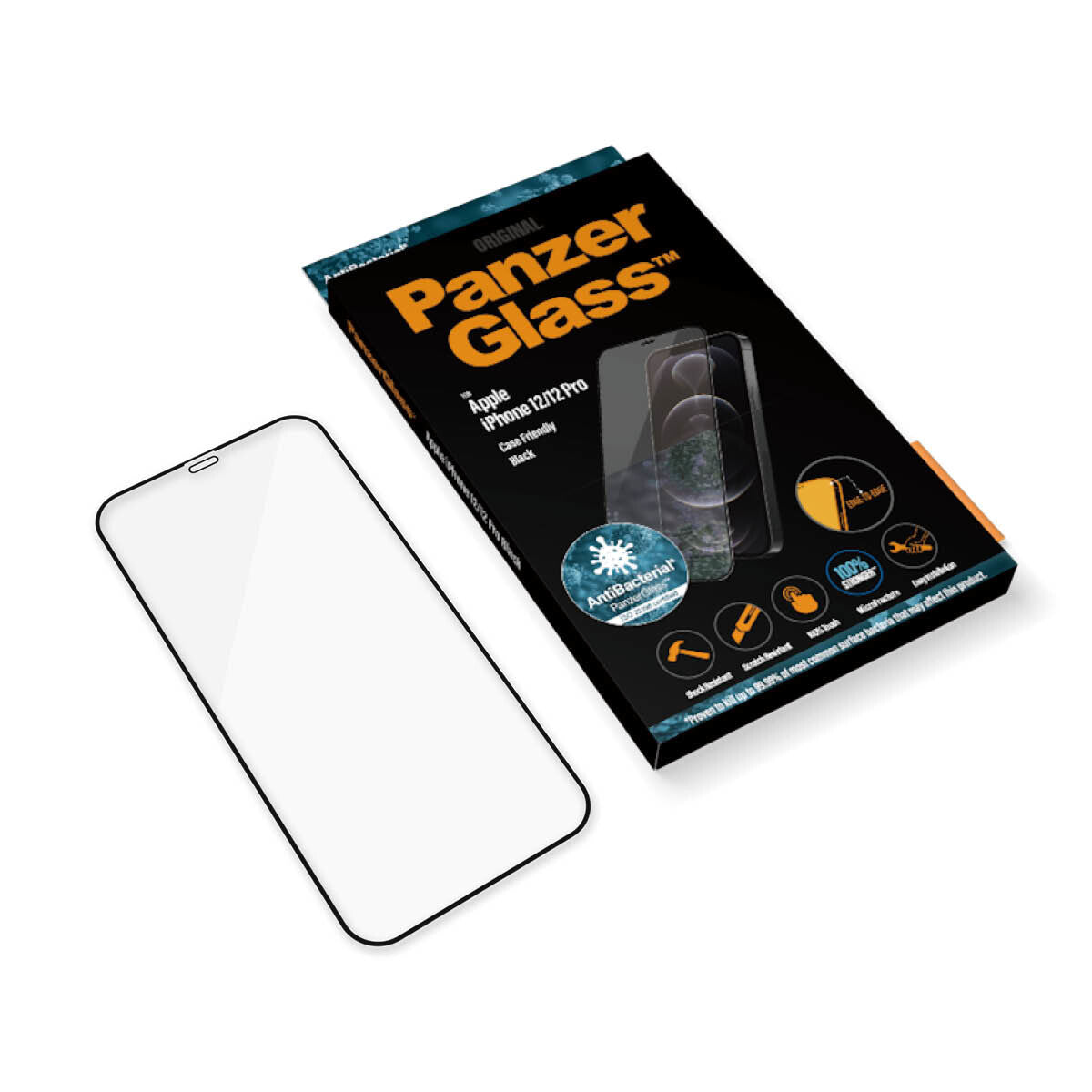 PanzerGlass ® Skærmbeskyttelse iPhone 12 | 12 Pro | Edge-to-Edge