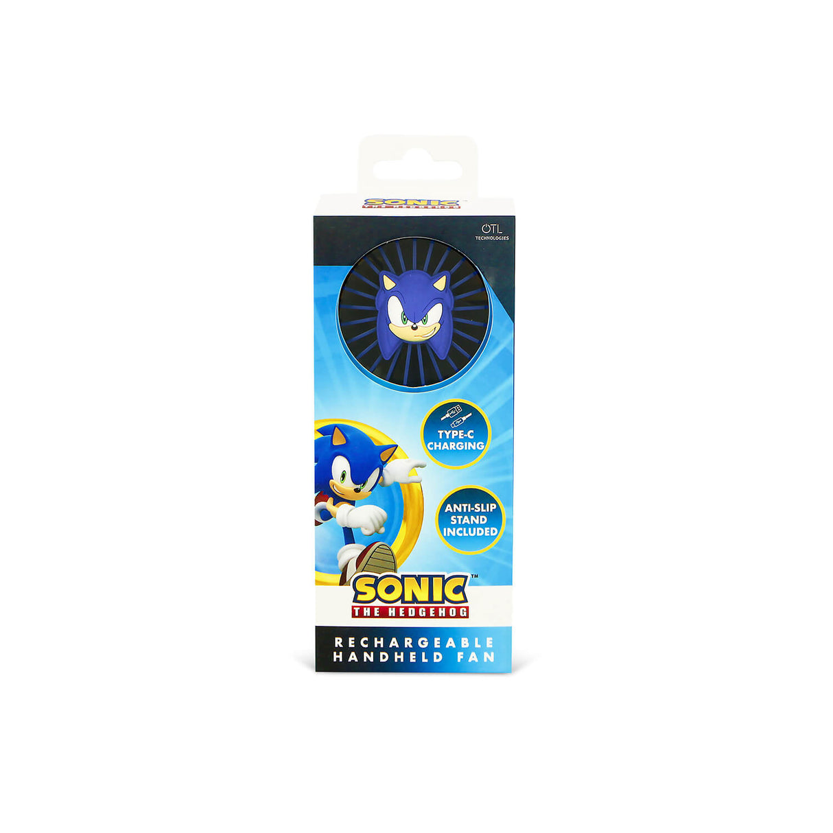 Sonic The Hedgehog Mini Fan Handheld With 3 D Character
