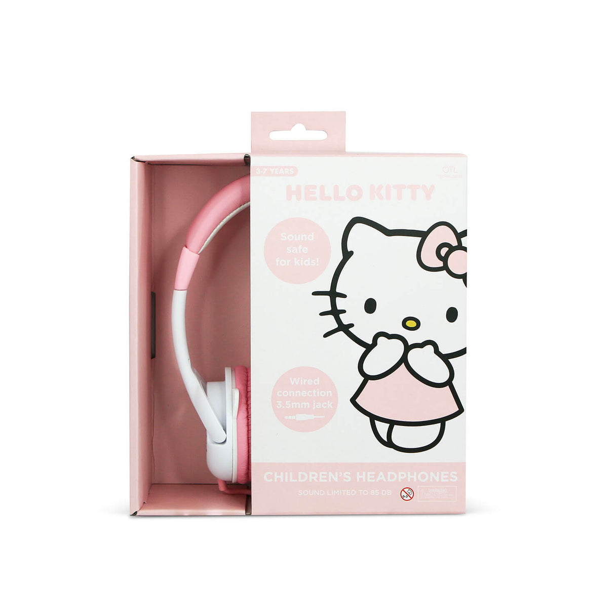 Hello Kitty Headphone Pink Wired On Ear 85d B With Ears