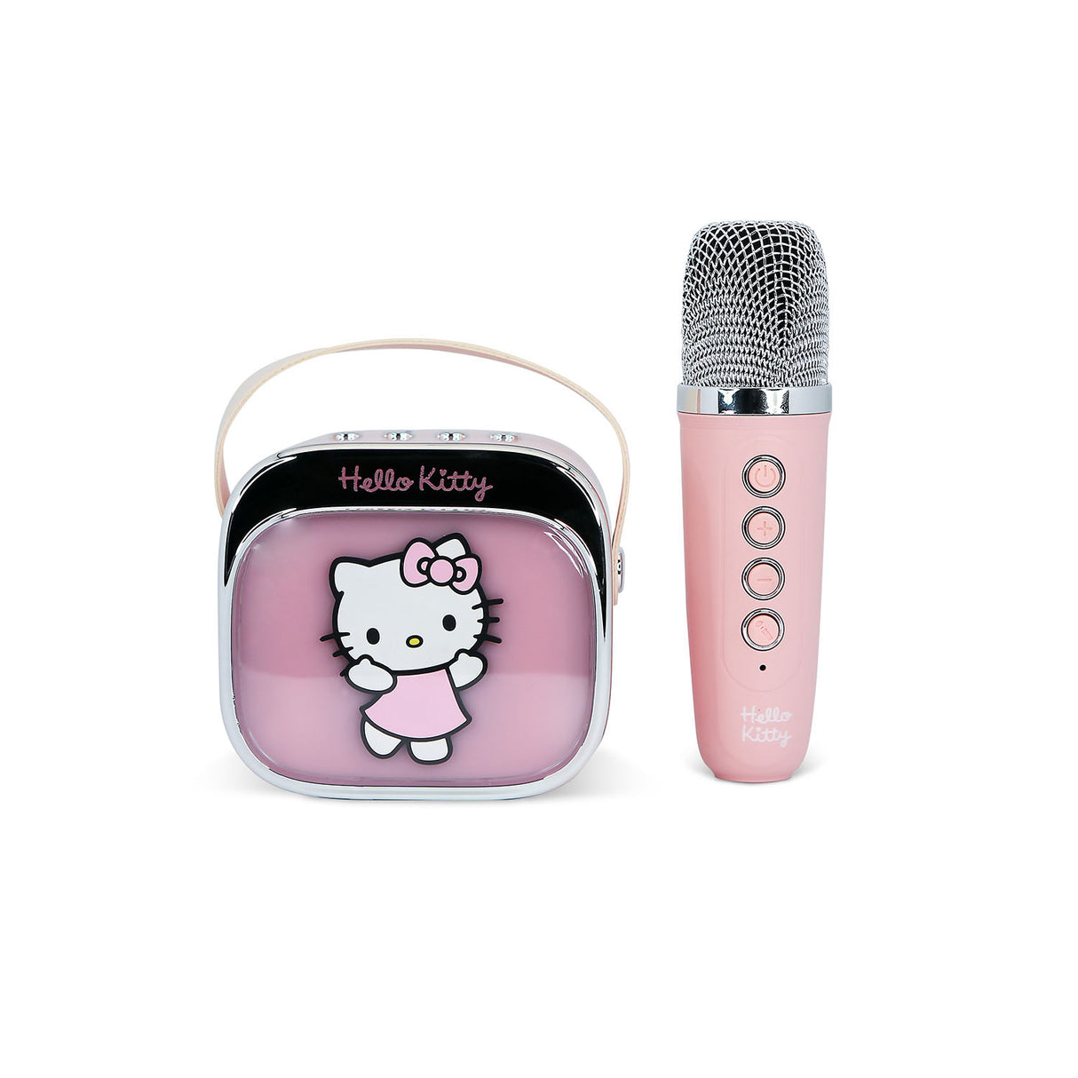 Hello Kitty Karaoke Speaker Popsing With Microphone Led