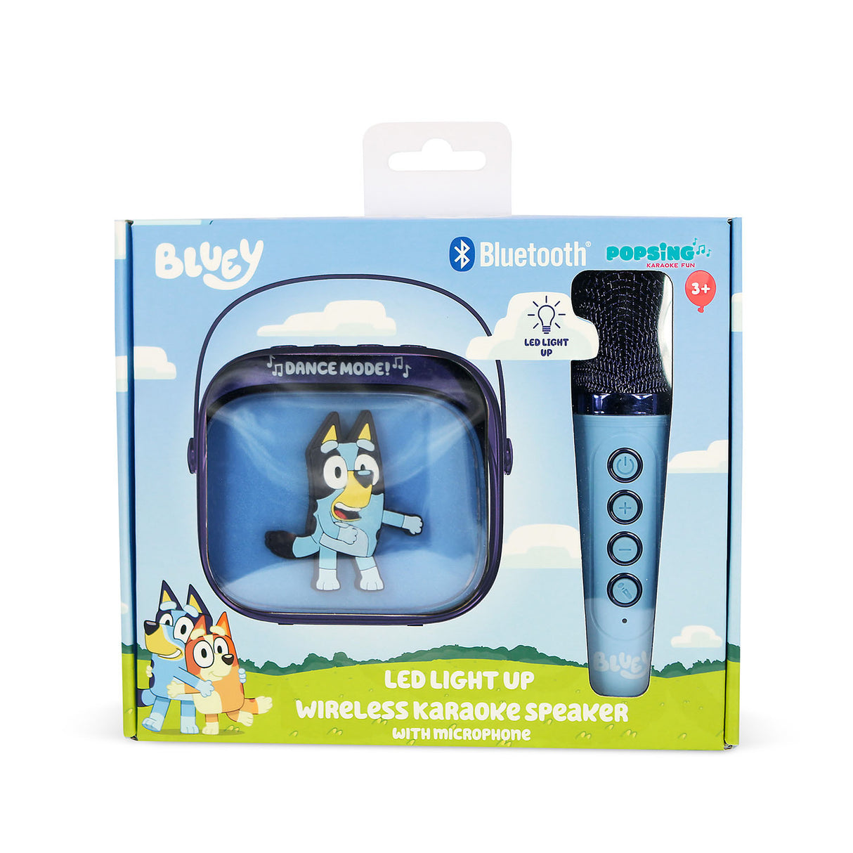 Bluey Karaoke Speaker Popsing Microphone Led