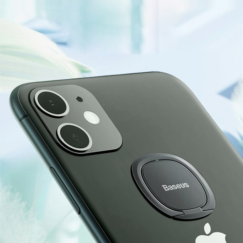 Baseus ultrathin selvklæbende ringholder telefonstativ sølv (SUYB-0S)