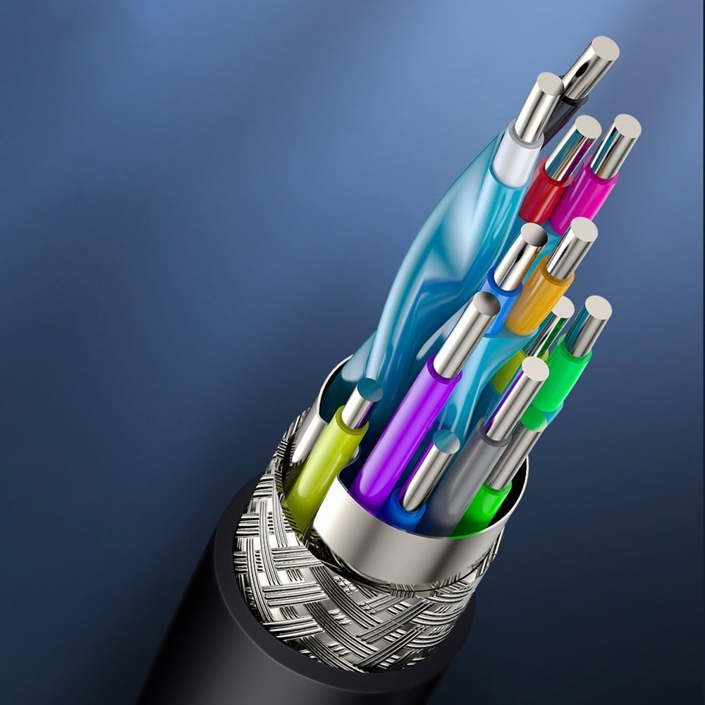 Baseus HDMI 2.0 kabel 4K 60 Hz 3D HDR 18 Gbps 2 m sort (CAKGQ-B01)