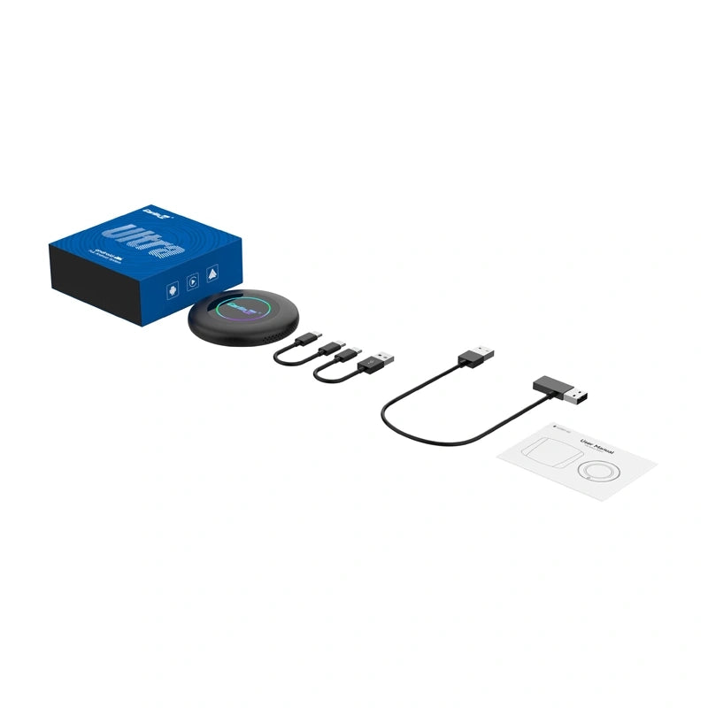 Carlinkit TBOX ULTRA 2 trådløs adapter til CarPlay/Android Auto