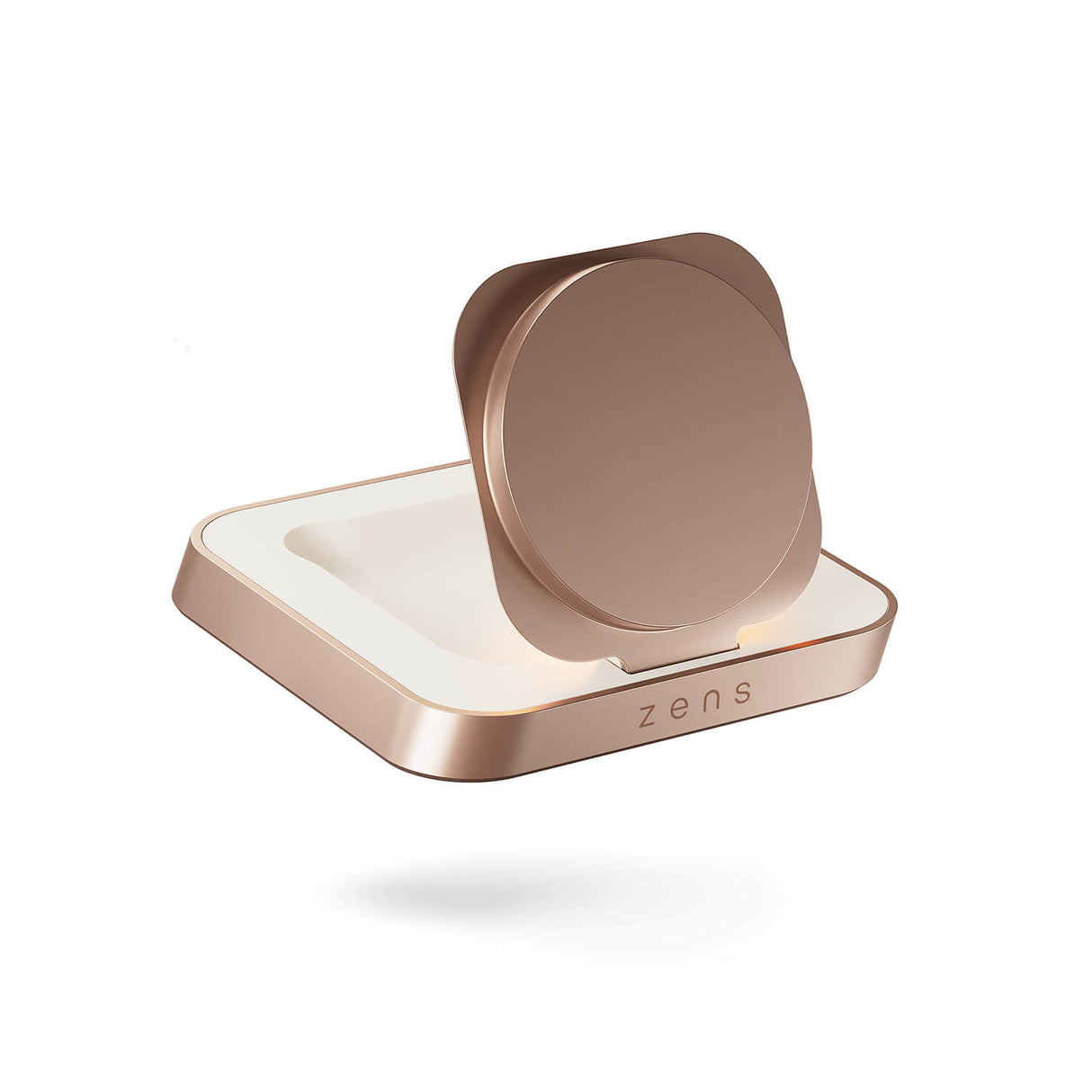 Zens Wireless Charger Nightstand Qi 15 W Copper