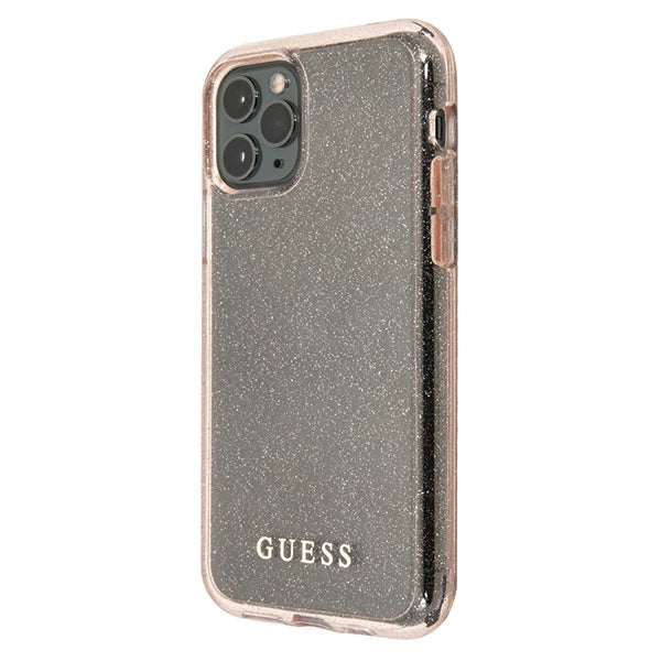 Guess GUHCN58PCGLPI iPhone 11 Pro pink/pink hårdkasse Glitter