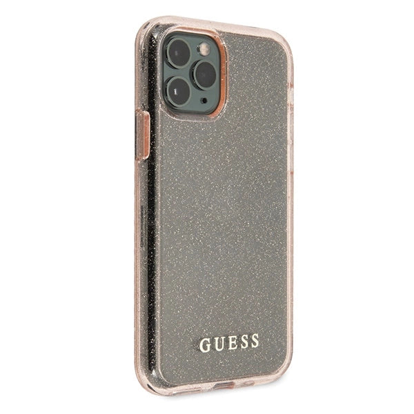 Guess GUHCN65PCGLPI iPhone 11 Pro Max pink/pink hårdkasse Glitter