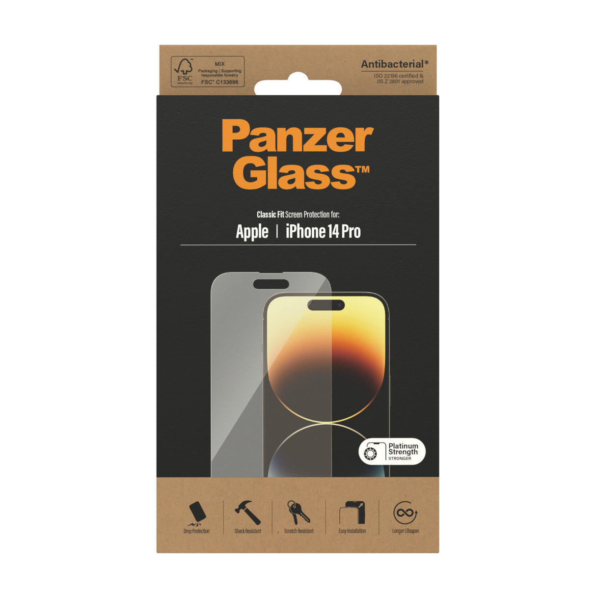PanzerGlass Screen Protector Apple iPhone 14 Pro - Classic Fit