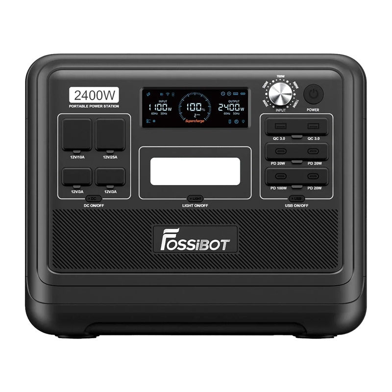 FOSSIBOT F2400 2400W Ladestation (sort)