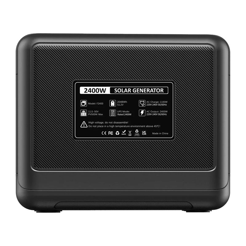 FOSSIBOT F2400 2400W Ladestation (sort)