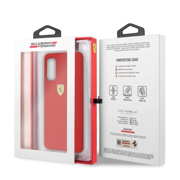 Ferrari Silicone Case til Samsung Galaxy S20 - Rød