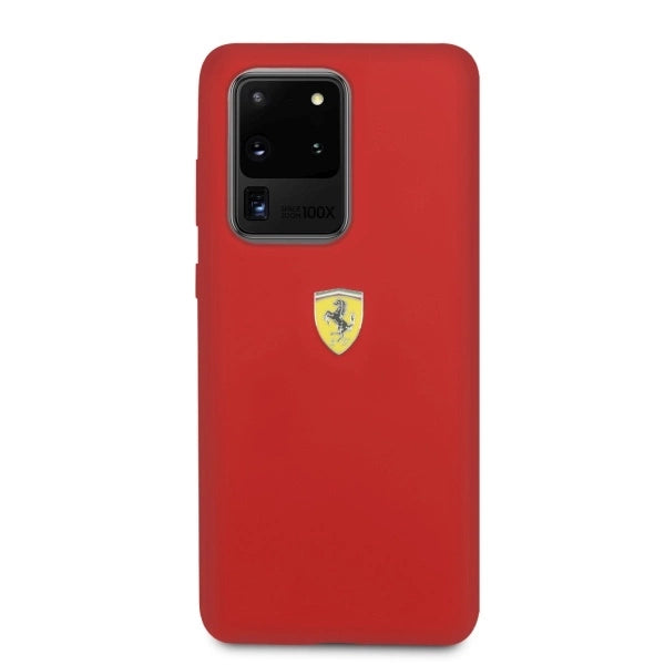 Ferrari Hardcase FESSIHCS69RE S20 Ultra G988 rød/rød silikone