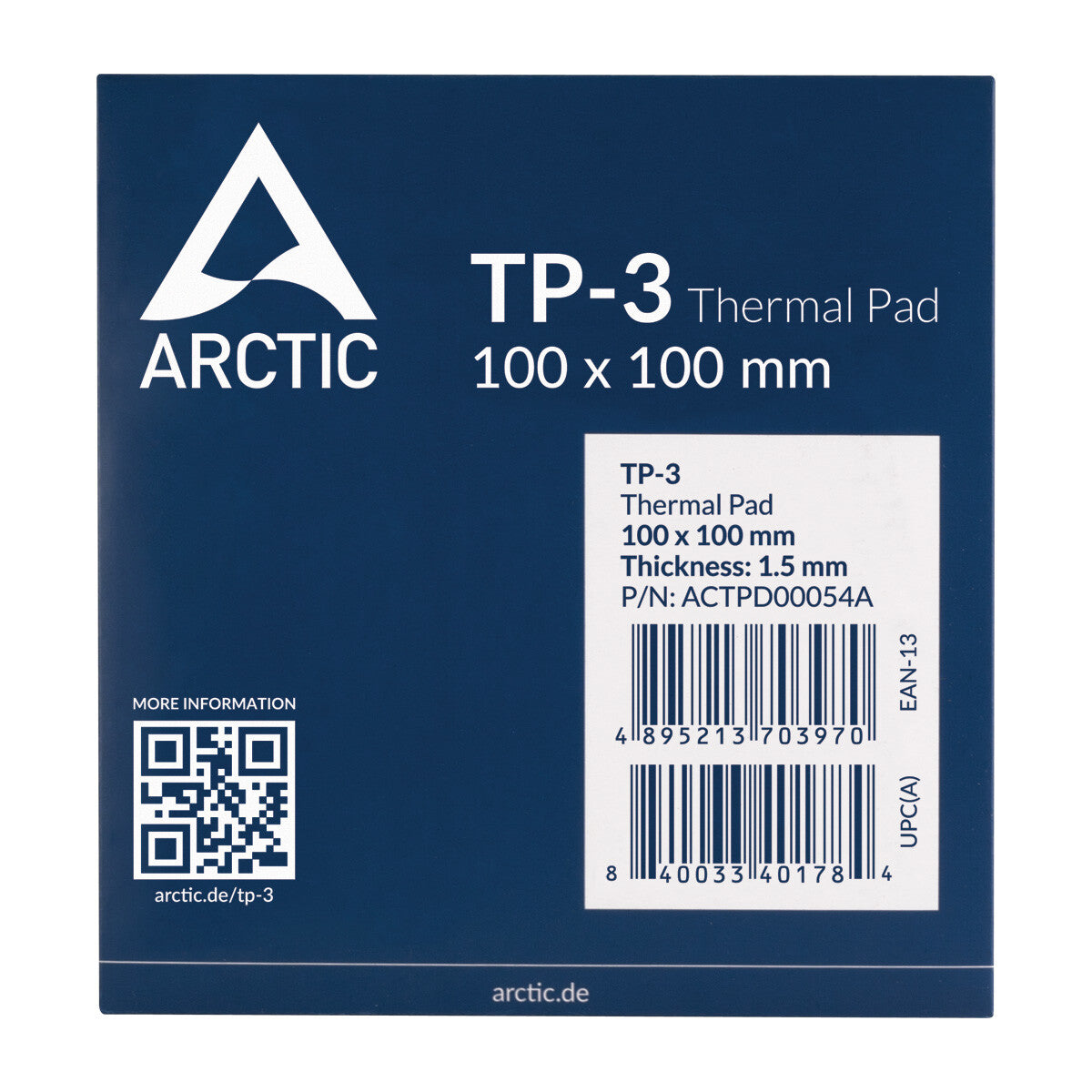 ARCTIC TP-3 kølekomponent Termisk pude