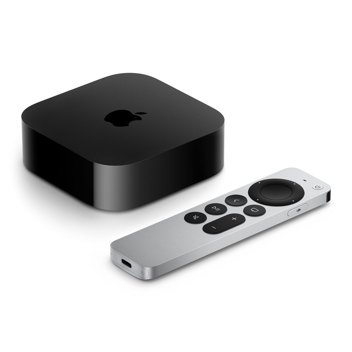 Apple TV 4K Sort, Sølv 4K Ultra HD 128 GB Wi-Fi Ethernet LAN