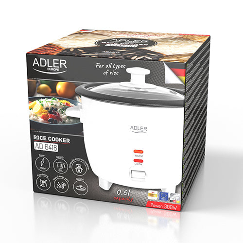 Adler AD 6418 riskoger 300 W Hvid