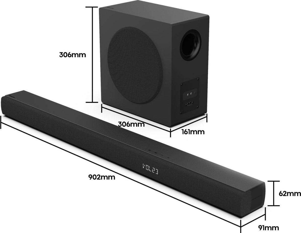 Hisense HS3100 Sort 3.1 kanaler 480 W
