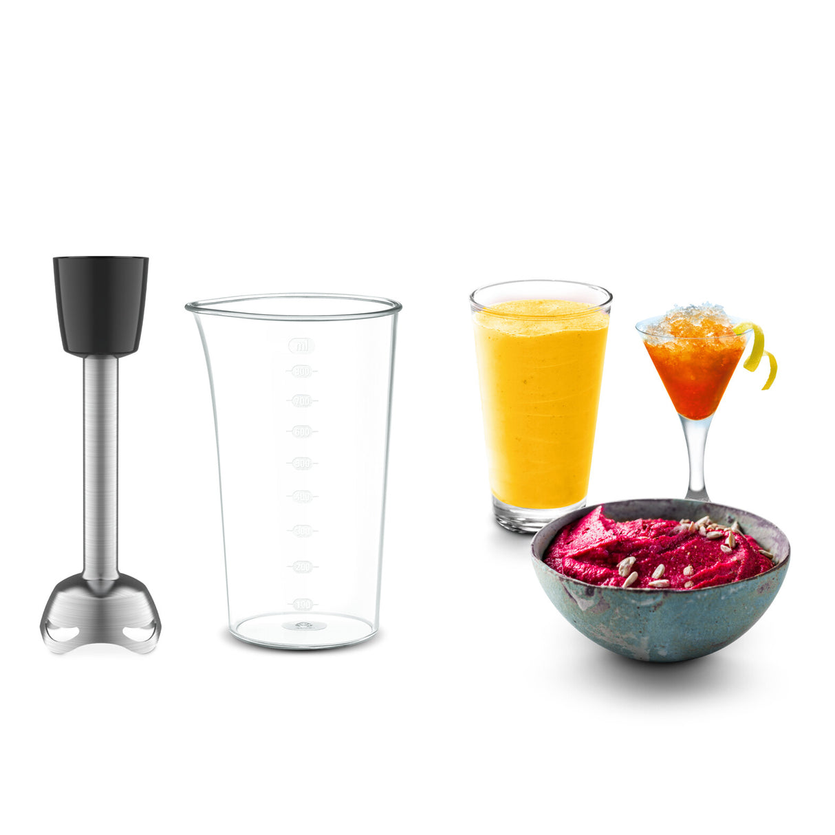 Tefal Powermix Silence HT6525 Håndmixer 600 W Rød