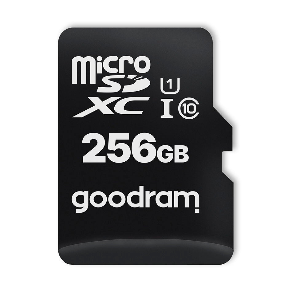 Goodram Microcard 256 GB micro SD XC UHS-I klasse 10 hukommelseskort, SD-adapter (M1AA-2560R12)