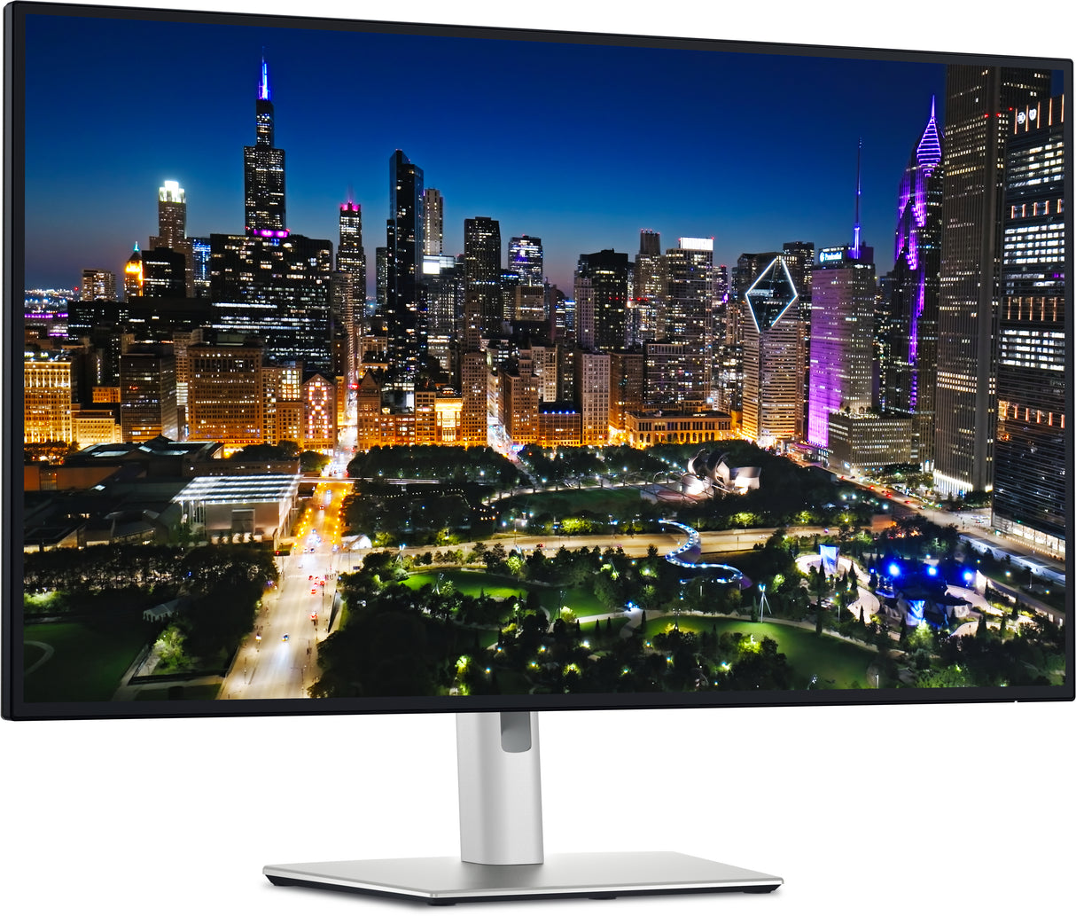 DELL UltraSharp U3225QE computerskærm 80 cm (31.5") 3840 x 2160 pixel 4K Ultra HD LCD Sort, Sølv