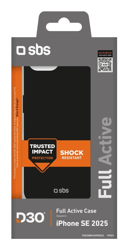 SBS TED3OBKCOVIPSE25 mobiltelefon etui 15,5 cm (6.1") Cover Sort