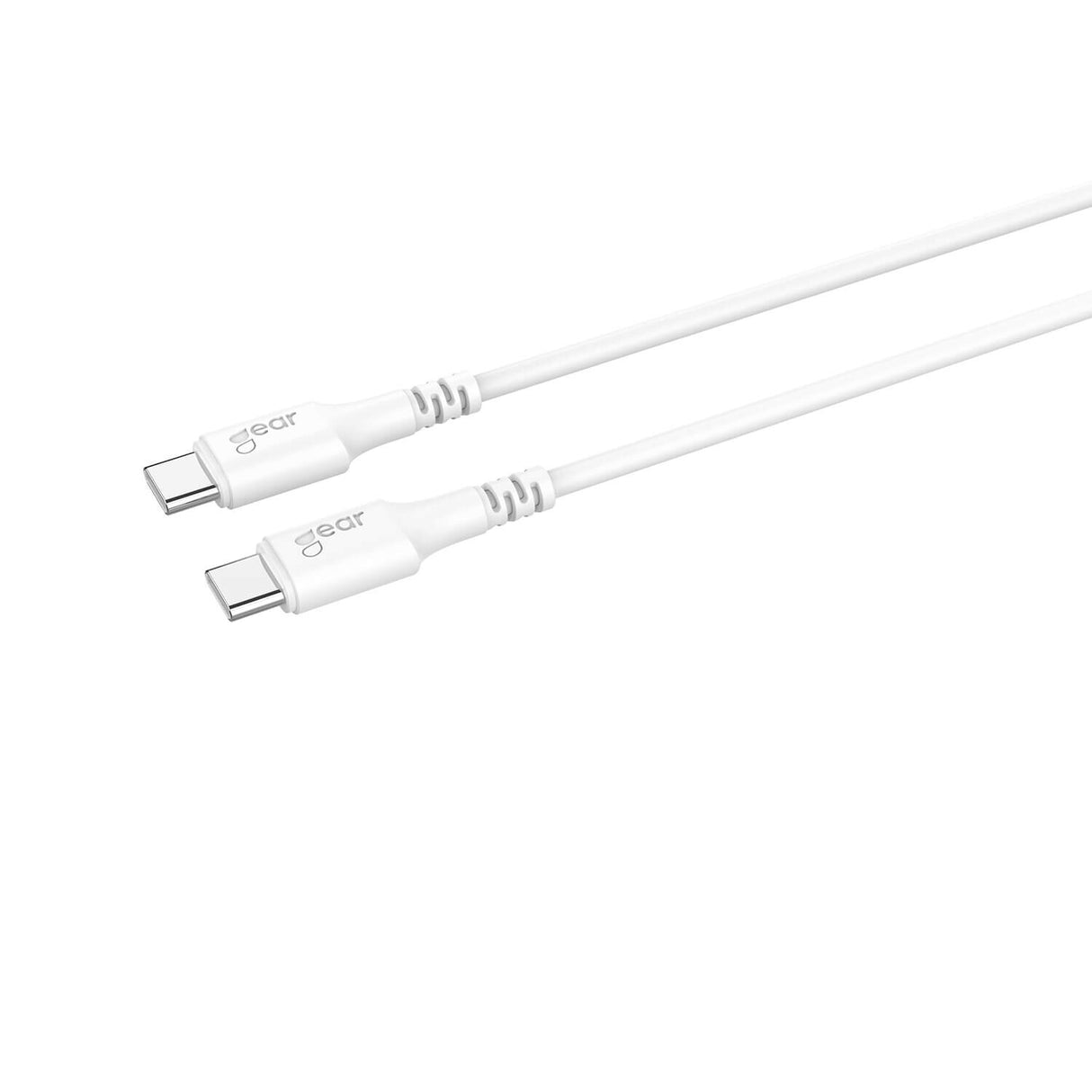 Gear Ladekabel USB-C til USB-C 2.0 3m Kabel Hvid