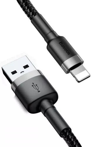 Baseus CALKLF-CG1 Lightning kabel 2 m Grå, Sort