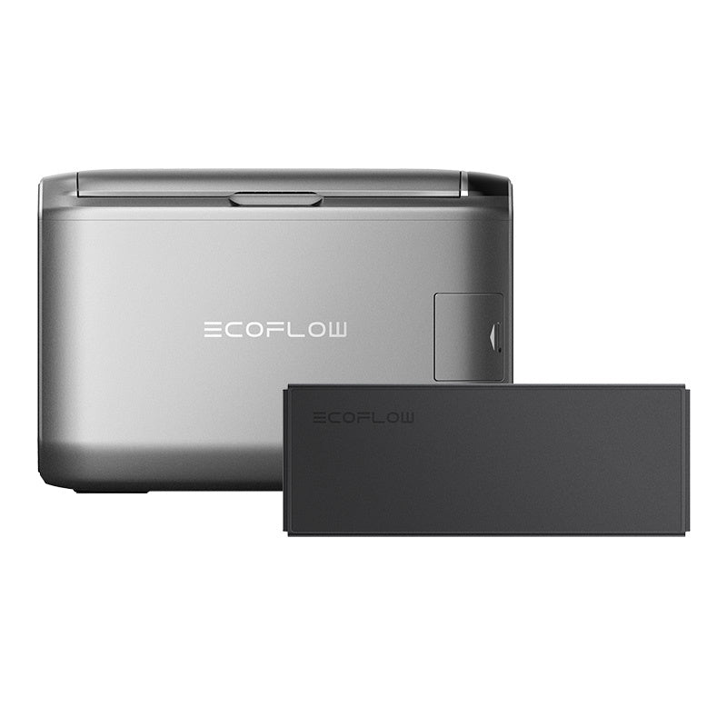 Set: EcoFlow Glacier 45L bærbart køleskab + 298Wh batteri.