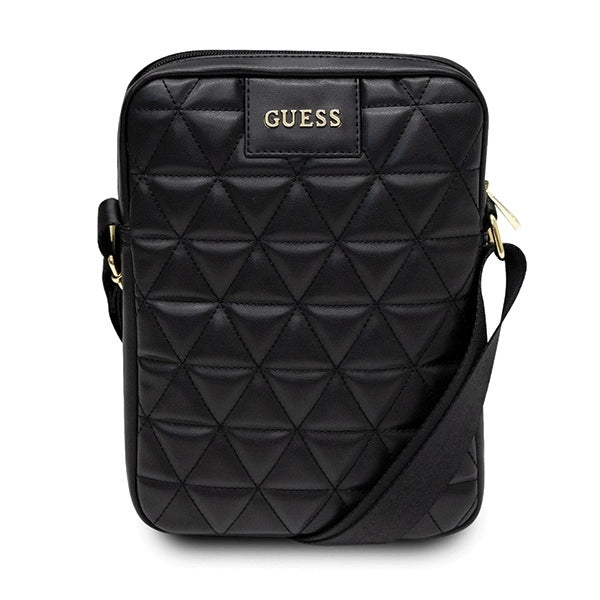 Guess Torba GUTB10QLBK 10" czarna/sort Quilted Tablet Bag