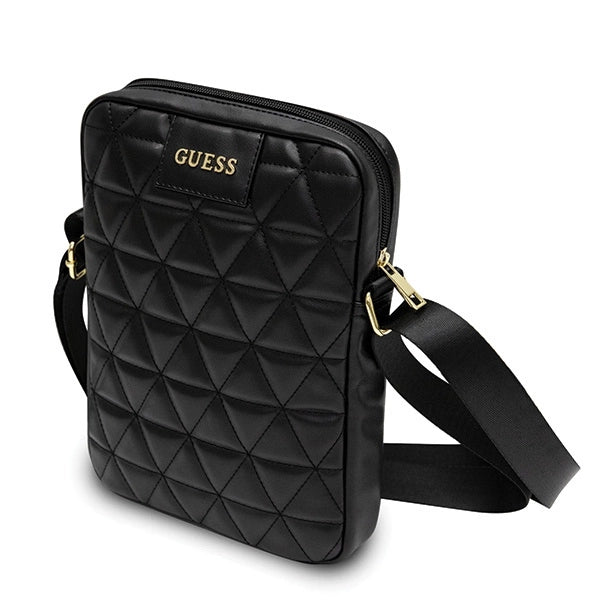 Guess Torba GUTB10QLBK 10" czarna/sort Quilted Tablet Bag