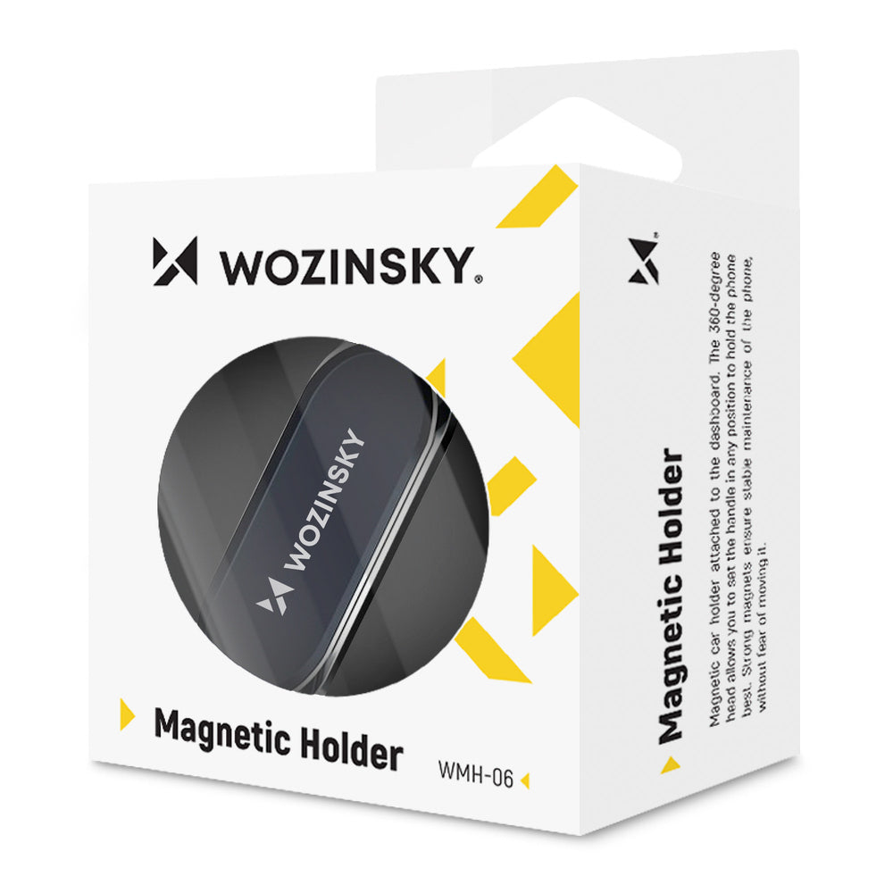 Wozinsky Selvklæbende Magnetisk Bilmontering 360° til Instrumentbræt Sølv (WMH-06)
